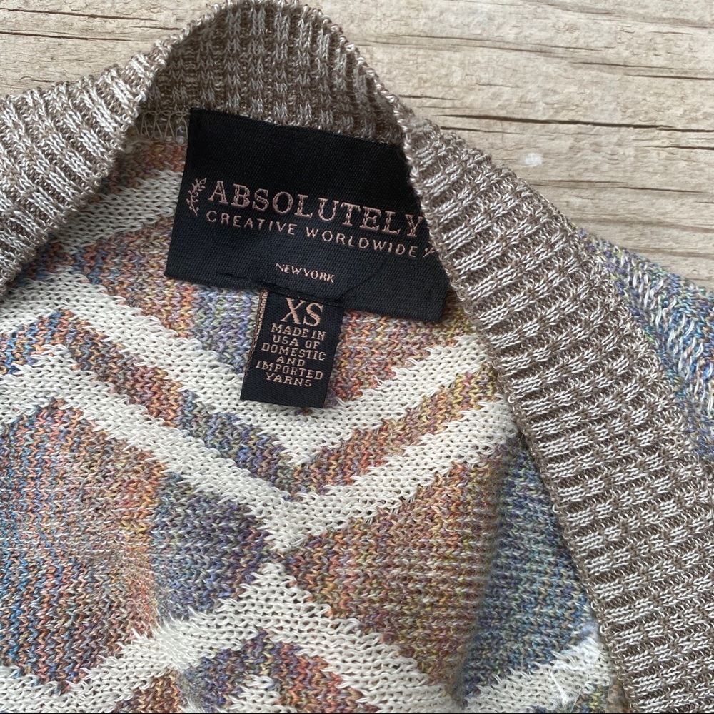 Absolutely Creative Worldwide brown cardigan XS - Picture 5 of 6